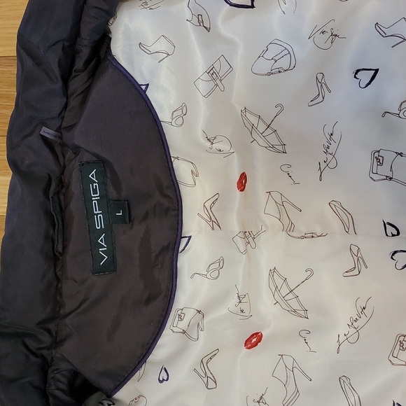 Lightweight Embroidered Quilted Belted Jacket - Picture 7 of 9